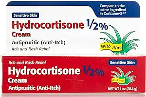 Taro Hydrocortisone ?% Cream with Aloe for Sensitive Skin, 1 oz Each 
