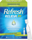 Refresh RELIEVA PF Preservative-Free Tears, 0.01 fl oz (0.4 mL), 30 Single-Use Containers