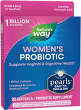 Probiotic Pearls Once Daily Women's Probiotic Supplement, 1 Billion Live Cultures, Overcomes Stomach Acid, No Refrigeration, 30 Softgels