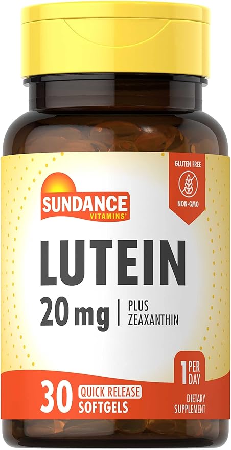 Lute?a 20mg | 30 c?sulas blandas | con zeaxantina | Suplemento sin OMG y sin gluten | por Sundance