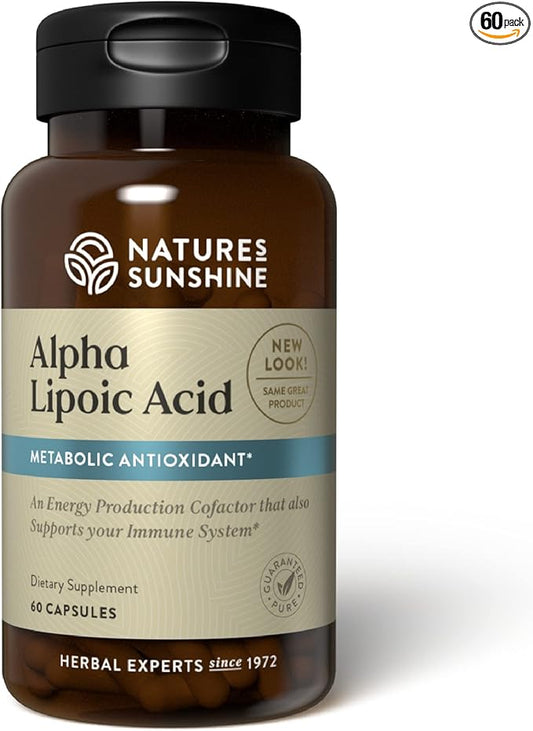 Nature's Sunshine Alpha Lipoic Acid, 60 caps, Kosher