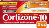 Cortizone 10 Maximum Strength Water Resistant Anti-Itch Ointment, 1% Hydrocortisone, 2 oz.
