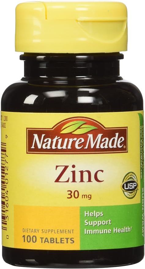 Pastillas de zinc de Nature Made, 0.001 onzas, 1277, 100, 1, 1