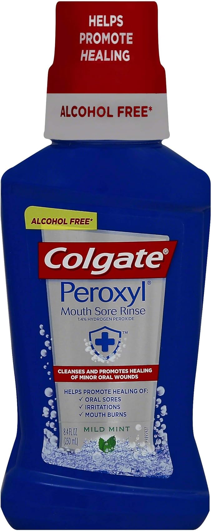 Colgate Peroxyl Alcohol Free Mild Mint Mouth Sore Rinse, 8 Ounce - 6 per case.