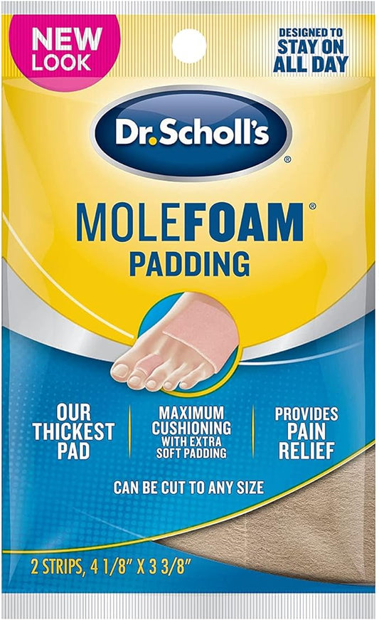 Dr. Scholl's Molefoam 2 tiras de 0.05 onzas