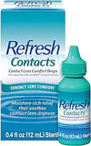 Refresh Contacts , Eye Drops, Contact Lens Comfort , Blue 0.4 fl oz Sterile