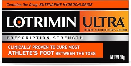 Lotrimin Ultra 1 Week Athlete's Foot Treatment, Prescription Strength Butenafine Hydrochloride 1%, Cures Most Athlete? Foot Between Toes, Cream, 53 Ounce (15 Grams)  ?