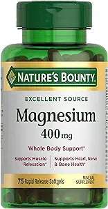 Nature's Bounty Magnesio 400 mg, 75 c?sulas blandas