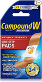 Compound W Maximum Strength One Step Wart Remover Pads | 14 Count 