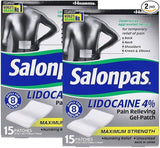 Salonpas LIDOCAINE Pain Relieving Maximum Strength Gel Patch! (2)