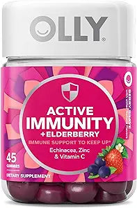 Olly Gummy Active Immunity+Elderberry, 45 Gummies (1   ), Berry Flavor