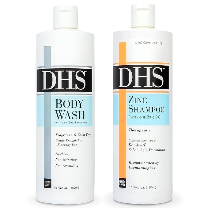 Pers?n & Covey DHS Zinc Shampoo and DHS Body Wash for Sensitive Skin