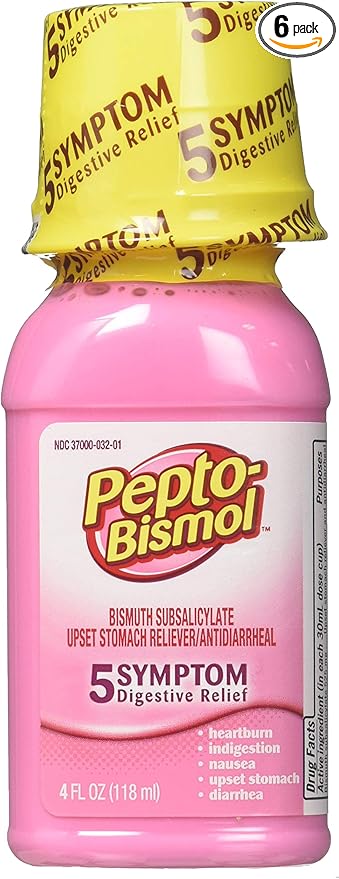 Pepto-Bismol Original Liquid 5 Symptom Digestive Relief, 4 oz