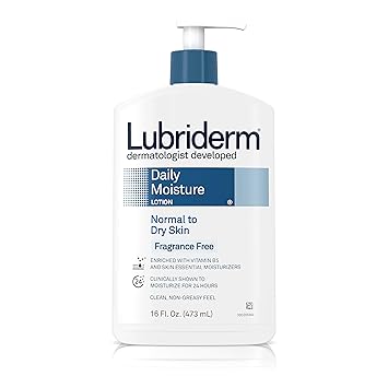 Lubriderm Daily Moisture Lotion, Normal to Dry Skin, Fragrance Free, 16 oz