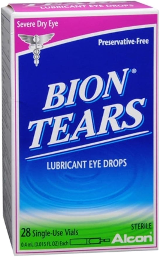 Bion Tears Lubricant Eye Drops, Single-Use Vials - 28 ea