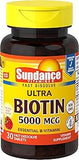 Sundance Biotin 5000 mcg Tablets, 30 Count