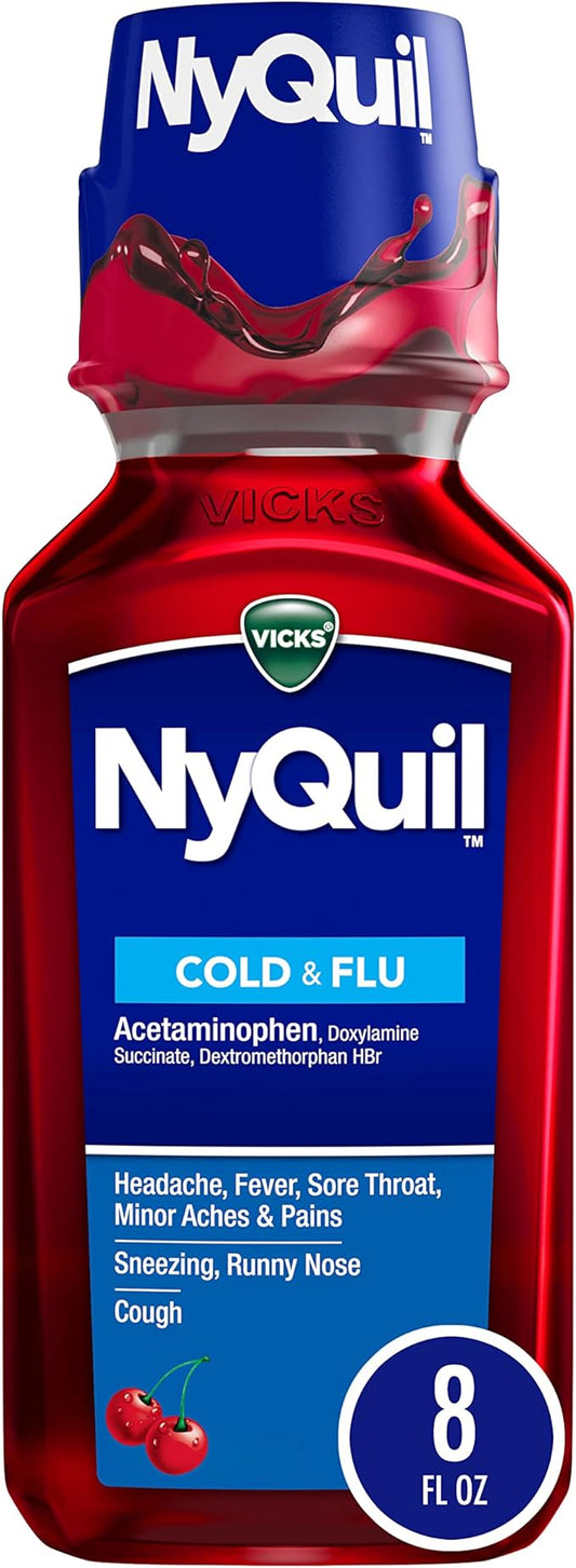 VIcks NyQUil Nighttime Cherry, 8 Fl oz (Old Version)