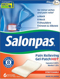 Salonpas Salonpas Pain Relieving Gel-Patch Hot, 6 each