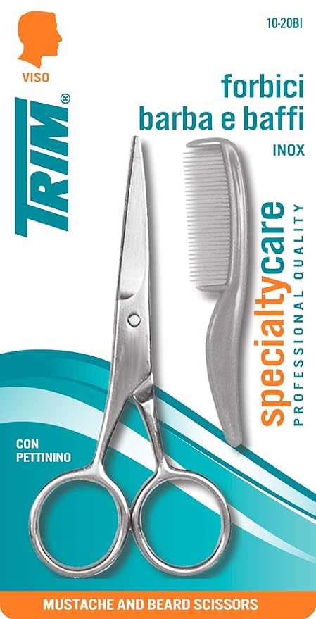 Trim Mustache Scissors/Comb