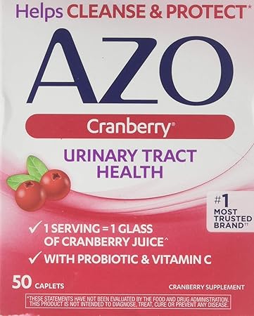 AZO All Natural Concentrated Cranberry Tablets, 50 Count
