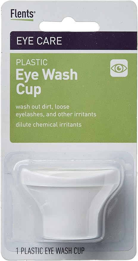 Flents Eye Wash Cup, Wash Out Dirt, Loose Eyelashes, & Other Irritants White