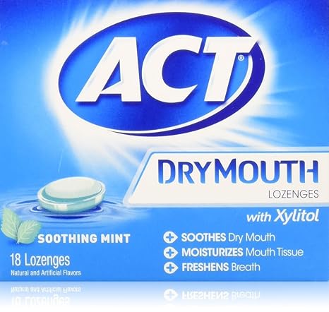 ACT Dry Mouth Soothing Mint Lozenges 18 ea