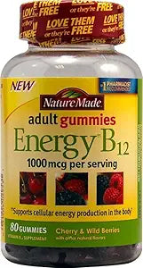 Nm Energy B-12 Adult Gumm Size 80ct Pv Energy B-12 Adult Gummies 80ct