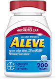 Aleve Easy Open Arthritis Cap Tablets, Naproxen Sodium for Pain Relief ? 200 Count