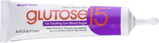 Glucose Gel Tube, Grape, 37.5g, 3 Count