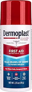 Dermoplast First Aid Spray, Analgesic & Antiseptic Spray for Minor Cuts, Scrapes and Burns, 2.75 Ounce  
