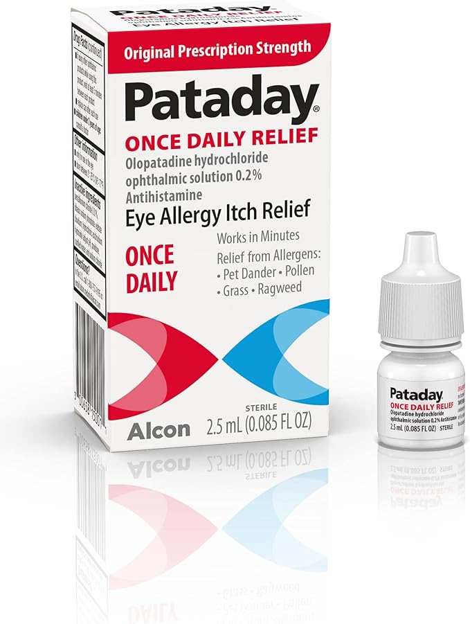 Pataday Once Daily Relief Allergy Eye Drops by Alcon, for Eye Allergy Itch Relief, 2.5 ml (   1)