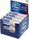 TUMS Ultra Strength Antacid Tablets for Chewable Heartburn Relief and Acid Indigestion Relief, Assorted Berries - 12 Count Rolls