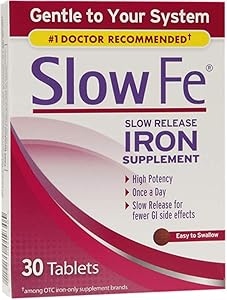 Slow Fe Slow Release Iron, 30 ea Tablets