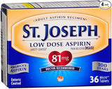 St. Joseph Low Dose Aspirin Enteric Coated 36 Tabs