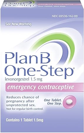 Plan B One-Step Emergency Contraceptive, 1.5 Mg (1 Tablet)
