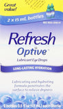 Refresh Optive Lubricant Eye Drops, Box of 2 x 15 ml bottles