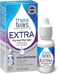 TheraTears EXTRA Dry Eye Therapy Lubricating Eye Drops for Dry Eyes, 0.5 fl oz bottle