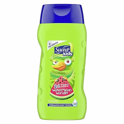 Suave Kids 2 in 1 Shampoo and Conditioner, Wild Watermelon 12 Ounce