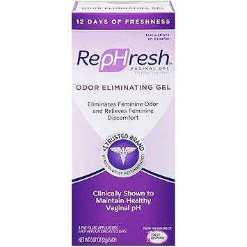 Rephresh Vaginal Gel with 4 Pre Filled Applicators, 0.07 Oz
