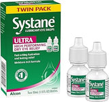 Systane Ultra Lubricant Eye Drops, Artificial Tears for Dry Eye, 10-mL Each