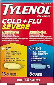 Tylenol Cold + Flu Severe Day & Night Caplets 24 ea