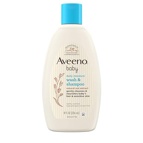 Aveeno Baby Wash & Shampoo for Hair & Body, Tear-Free, Fresh, 8 Oz