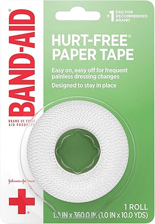 JOHNSON & JOHNSON Band-AID First Aid Paper Tape 1 Inch X 10 Yards 10 Yards 
