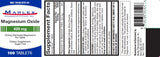 magnesium oxide by Marlex Pharmaceuticals Inc. MAGNESIUM OXIDE tablet