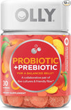 OLLY Probiotic + Prebiotic Gummy, Peach, 30 Count, 360 Count