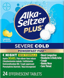 Alka-Seltzer Plus Severe Night Cold PowerFast Fizz Effervescent Tablets 24 Count