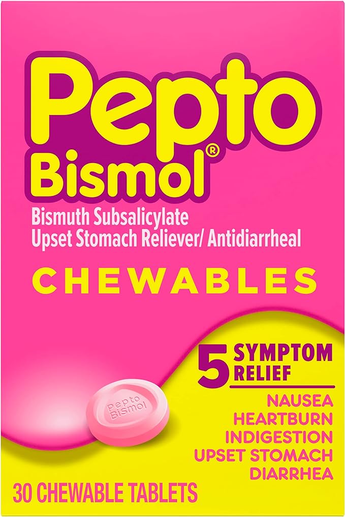 Pepto Bismol Pepto-Bismol Chewable Tablets, 30 ct,