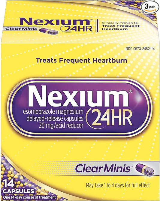 Nexium 24HR Capsules Clear Minis - 14 ct