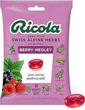 Ricola Berry Medley Bag | Cough Suppressant Throat Drops | Naturally Soothing Long-Lasting Relief - 19 Count (   1)