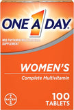 One A Day Women? Multivitamin, Supplement with Vitamin A, Vitamin C, Vitamin D, Vitamin E and Zinc for Immune Health Support, B12, Biotin, Calcium & More, Tablet, 100 count